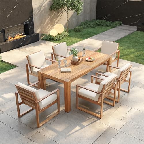 7 Piece Outdoor Patio Dining Set